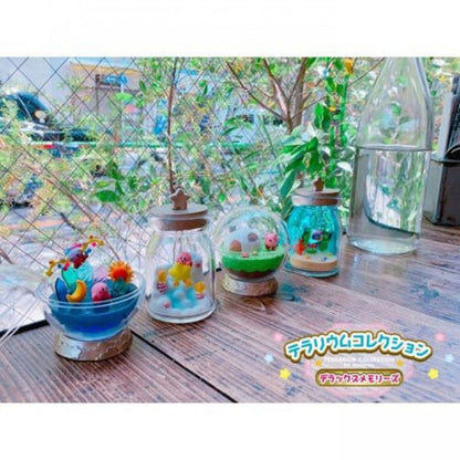 Kirby of the Stars Terrarium Collection Deluxe Memories Blind Box collectible Kirby figure featuring adorable Kirby characters detailed miniature terrarium scenes colorful designs randomized mystery packaging decorative display collectible Nintendo merchandise and fan collection appeal
