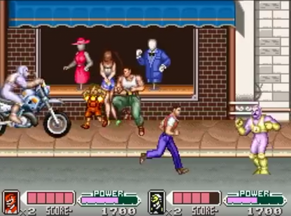 Mighty Morphin Power Rangers The Movie for Super Nintendo side scrolling beat em up featuring the Power Rangers battling enemies from the film with co op gameplay and action combat levels gameplay