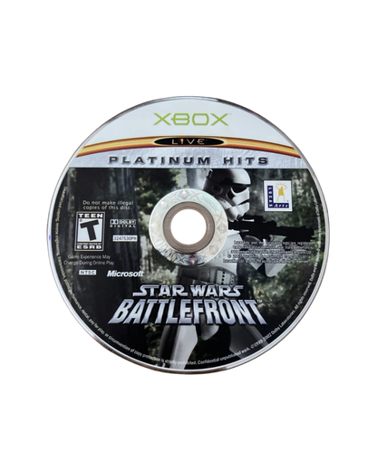 Star Wars Battlefront [Platinum Hits] disc art for Xbox (XBOX) video game  