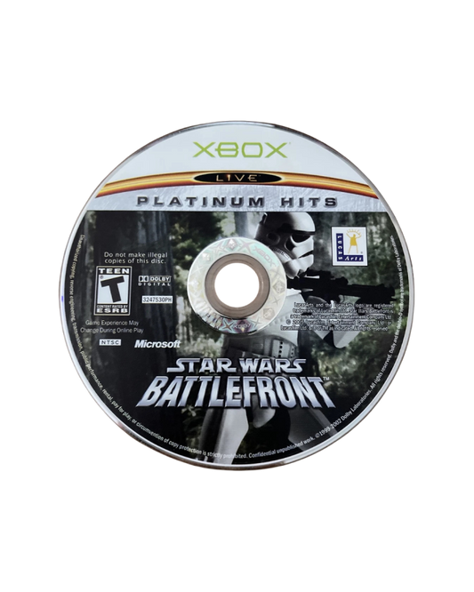 Star Wars Battlefront [Platinum Hits] disc art for Xbox (XBOX) video game  