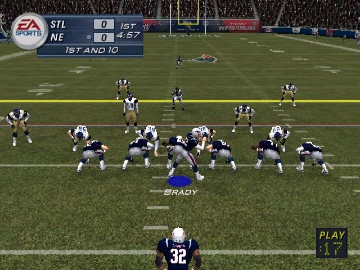 Madden NFL 2003 gameplay for PlayStation 2 (PS2) sports video game