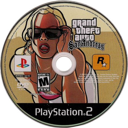 Grand Theft Auto: San Andreas Special Edition disc art for PlayStation 2 (PS2) video game