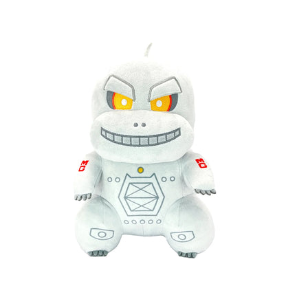 MechaGodzilla 10 inch plush collectible featuring the iconic robotic kaiju character soft stuffed construction metallic inspired detailing mechanical design oversized 10 inch size cuddly plush styling and collectible monster appeal front