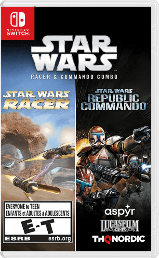 Star Wars Racer and Commando Combo cover art for Nintendo Switch (NS) video game