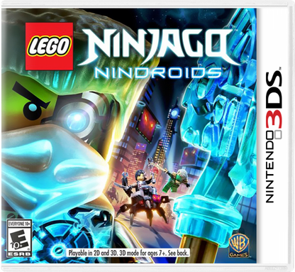 LEGO Ninjago Nindroids cover art for Nintendo 3DS (3DS) video game. 