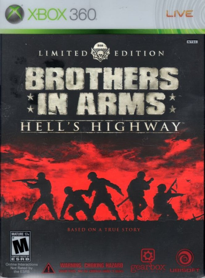 Brothers in Arms: Hell's Highway [Limited Edition] cover art for Xbox 360 (X360) first-person shooter video game