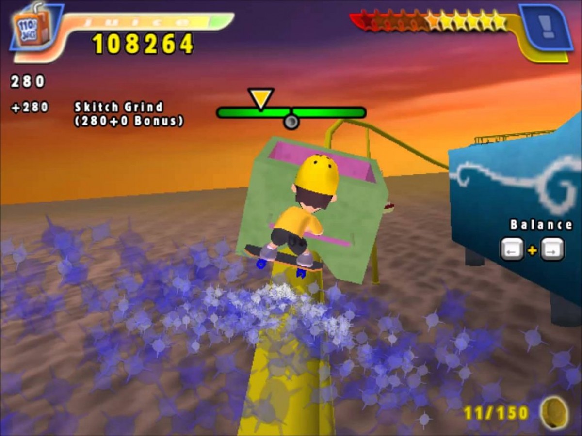 Backyard Skateboarding for Game Boy Advance with kid-friendly skateboarding action and trick-based gameplay screenshot
