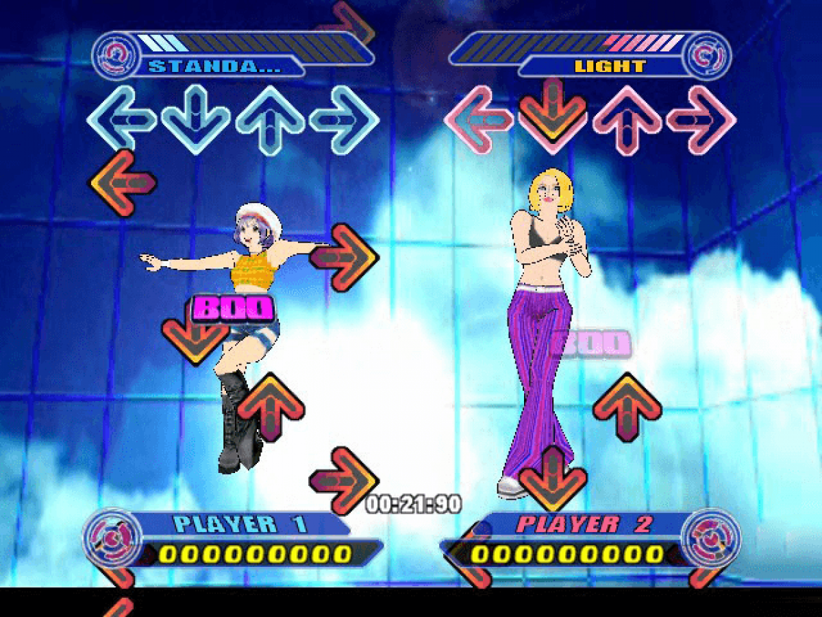 Dance Dance Revolution: Ultramix 2 gameplay art for Xbox (XBOX) video game