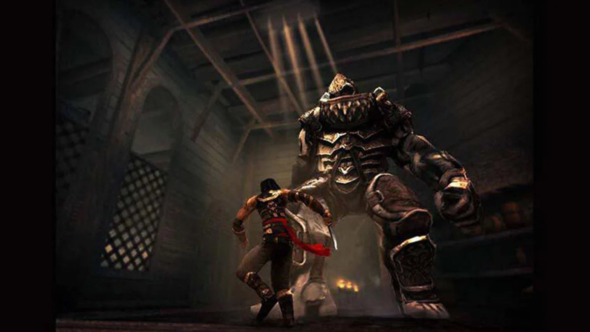 Prince of Persia Warrior Within for GameCube featuring intense action adventure gameplay with dark fantasy themes gameplay screenshot