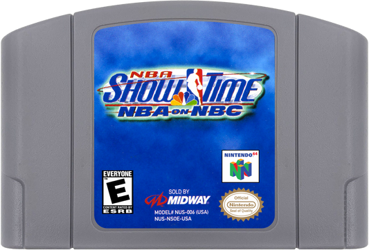 NBA Showtime NBA on NBC cartridge for Nintendo 64 N64 video game