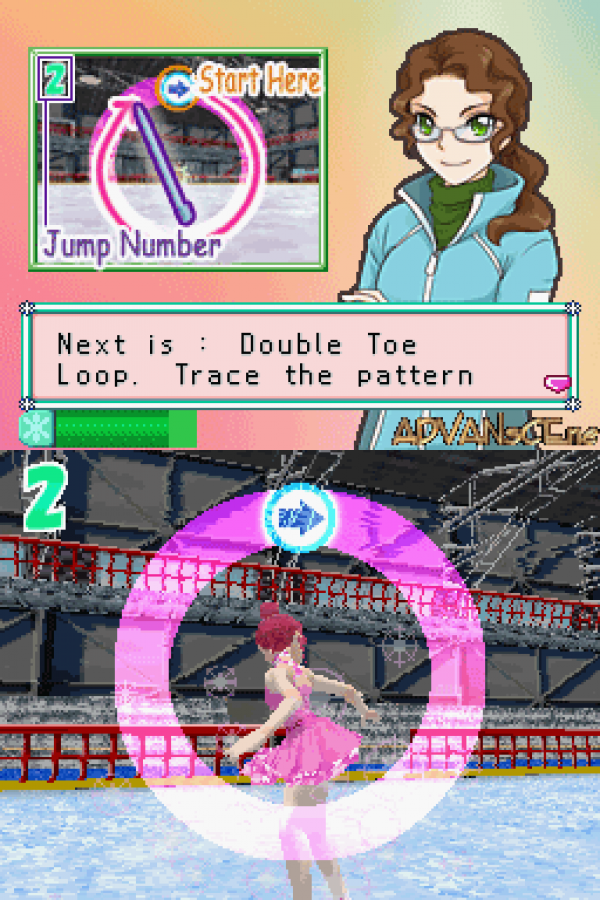Imagine: Figure Skater gameplay for Nintendo DS (DS) figure skating sports simulation video game