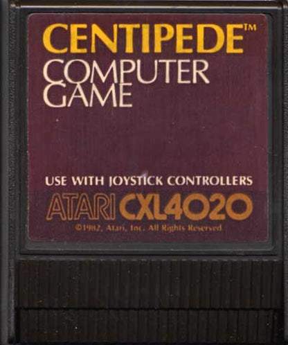Centipede cartridge art for Atari 400 (A400) video game