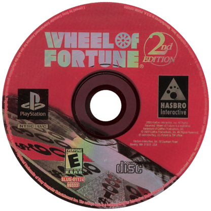Wheel of Fortune: 2nd Edition disc for PlayStation 1 (PS1) game show puzzle video game