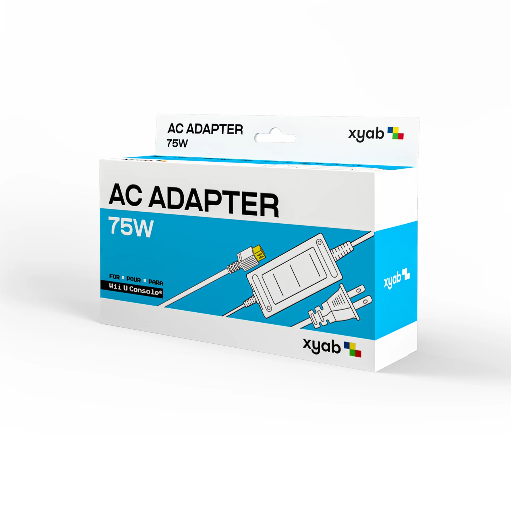 Wii U Console AC Adapter inspired design featuring Nintendo gaming power accessory aesthetic reliable console power supply replacement hardware essential charging connection home gaming setup compatible Wii U system presentation box 
