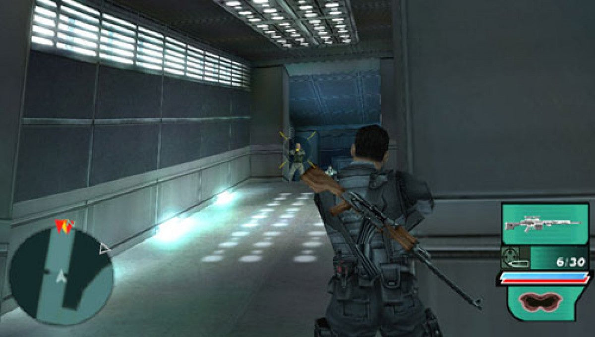 Syphon Filter Dark Mirror Greatest Hits PlayStation Portable PSP for tactical shooter video game fans featuring stealth espionage missions third person combat precision shooting advanced gadgets covert operations multiplayer modes cinematic storytelling action packed spy adventure collectible gaming appeal gameplay