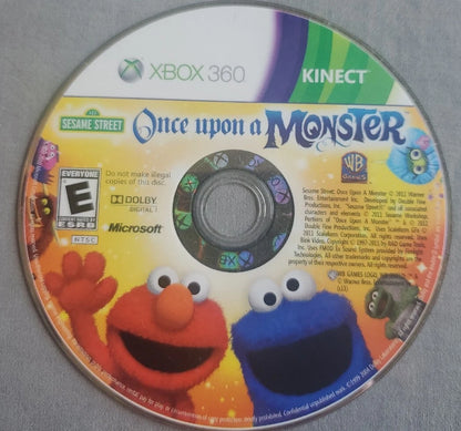 Sesame Street: Once Upon a Monster disc for Xbox 360 (X360) family-friendly motion-controlled adventure video game
