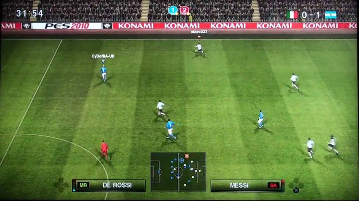 Pro Evolution Soccer 2010 gameplay for PlayStation 3 PS3 video game
