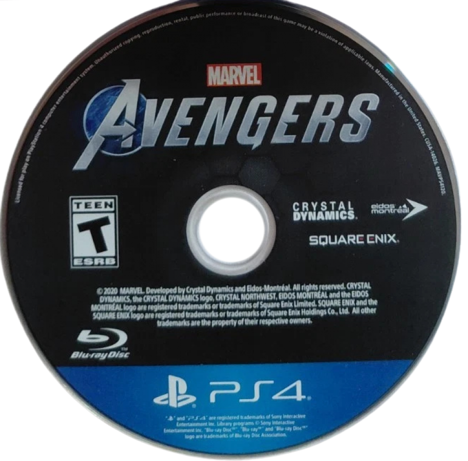 Marvel Avengers – PlayStation 4 (PS4) video game disc, action adventure game