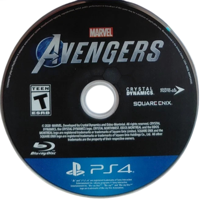 Marvel Avengers – PlayStation 4 (PS4) video game disc, action adventure game