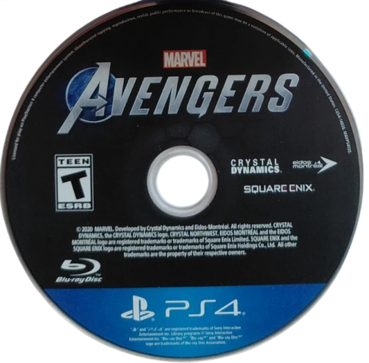 Marvel Avengers – PlayStation 4 (PS4) video game disc, action adventure game