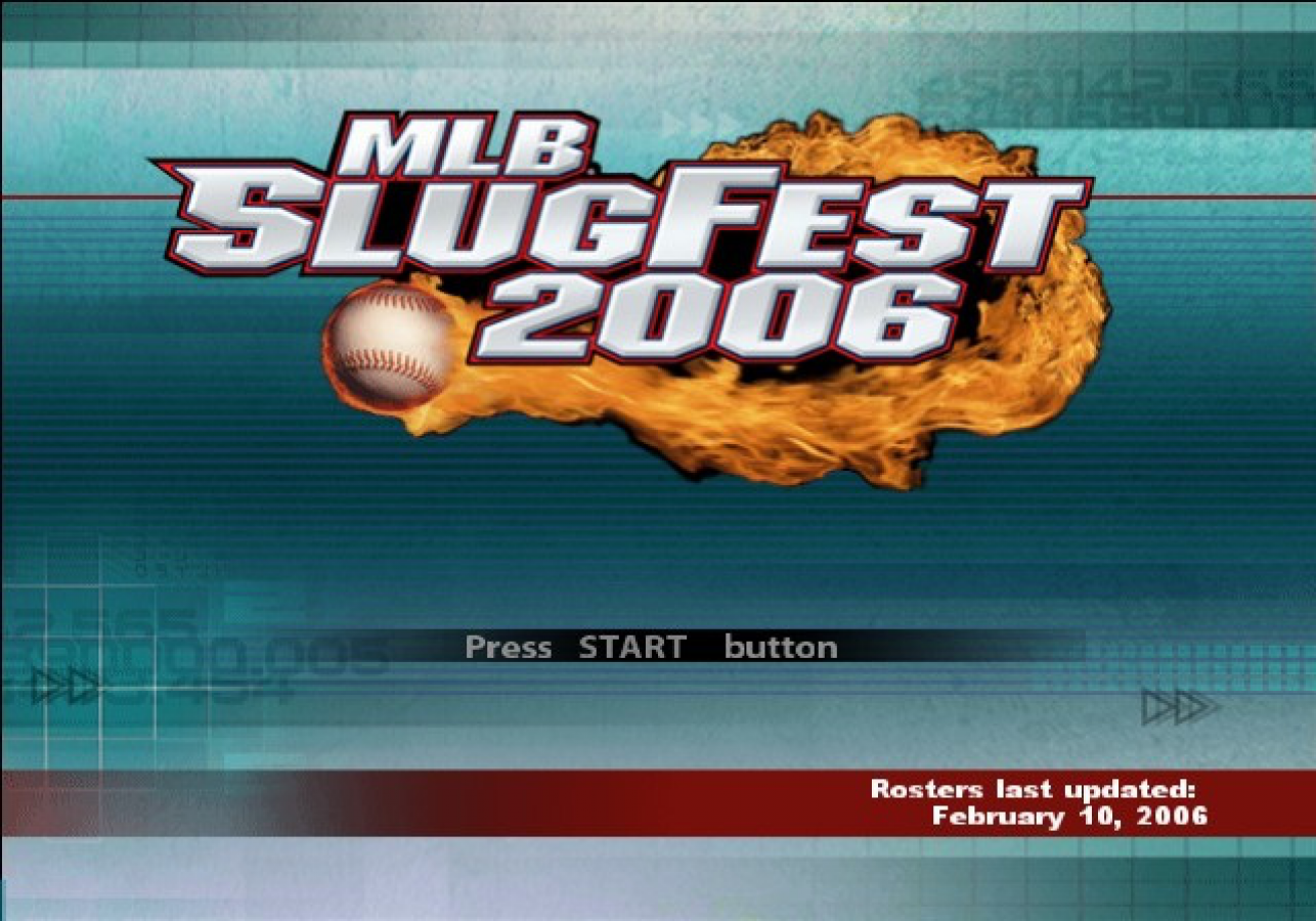 MLB SlugFest 2006 PlayStation 2 PS2 for retro video game enthusiasts featuring arcade style baseball gameplay over the top sports action exaggerated power hits fast paced multiplayer competition authentic MLB teams and players and collectible gaming appeal gameplay