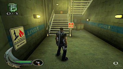 Blade II for PlayStation 2 with vampire-themed action combat focus gameplay