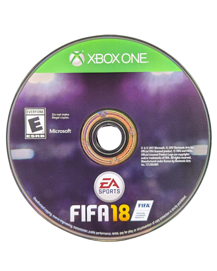 FIFA 18 Ronaldo Edition Xbox One game featuring realistic soccer gameplay, updated teams and stadiums, and exclusive Cristiano Ronaldo cover edition content disc