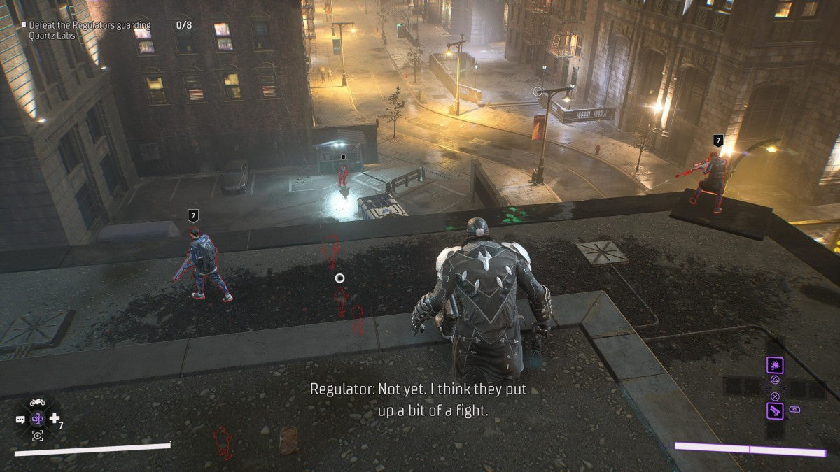 Gotham Knights PlayStation 5 PS5 action RPG video game featuring the Batfamily in open-world Gotham City co-op gameplay screenshot