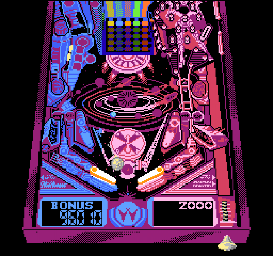 Pin Bot Nintendo Entertainment System NES for pinball video game fans featuring realistic digital pinball gameplay multiple themed tables bonus stages high score challenges fast paced arcade action classic Nintendo entertainment retro gaming collectible gaming appeal gameplay