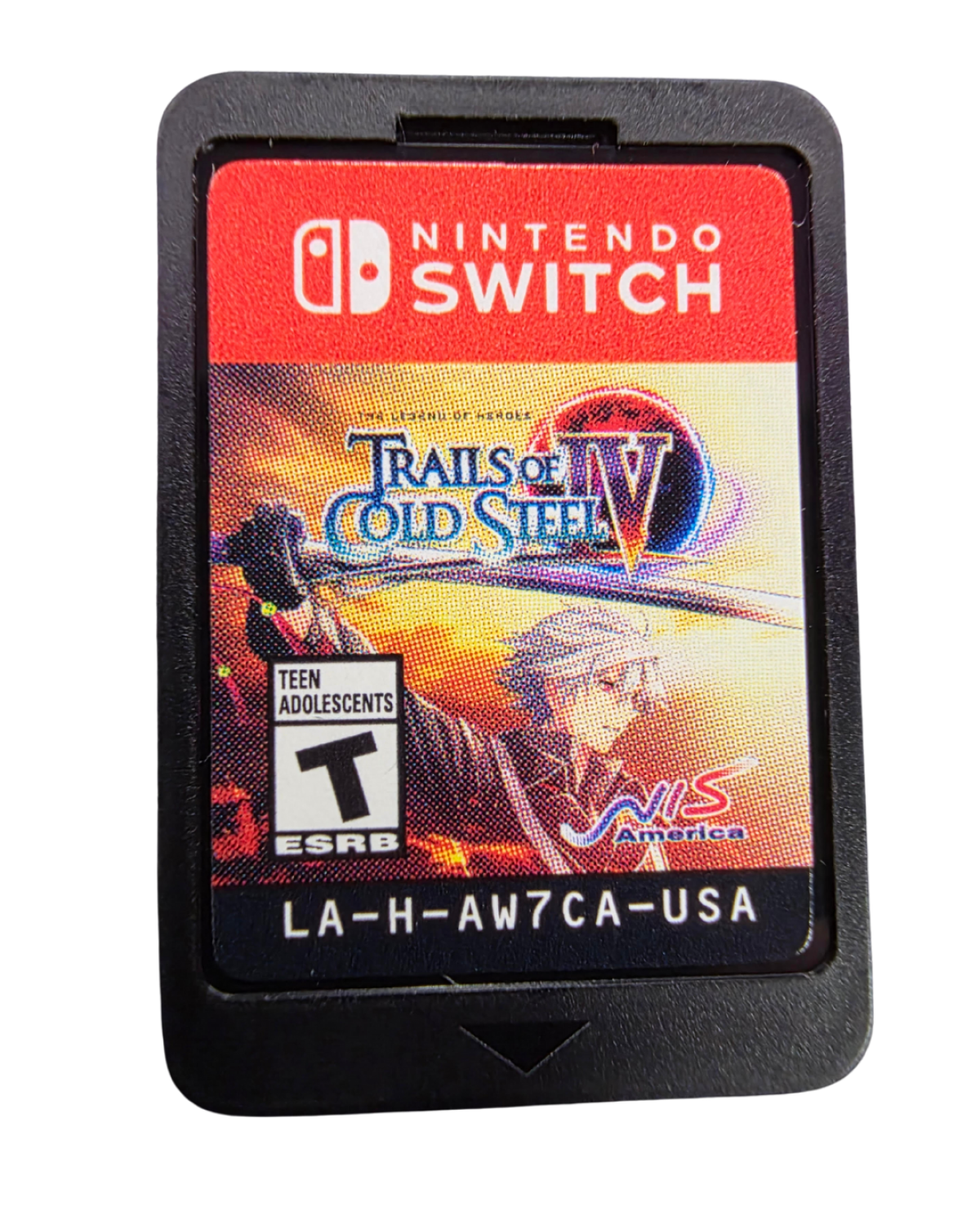 The Legend of Heroes: Trails of Cold Steel IV [Frontline Edition] game card cover art for Nintendo Switch (NS) role-playing video game. 