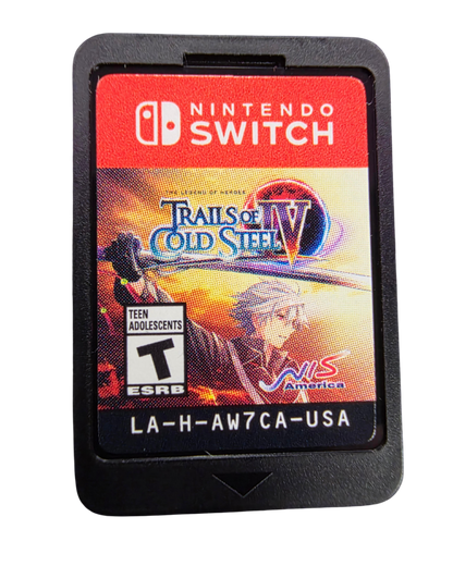 The Legend of Heroes: Trails of Cold Steel IV [Frontline Edition] game card cover art for Nintendo Switch (NS) role-playing video game. 