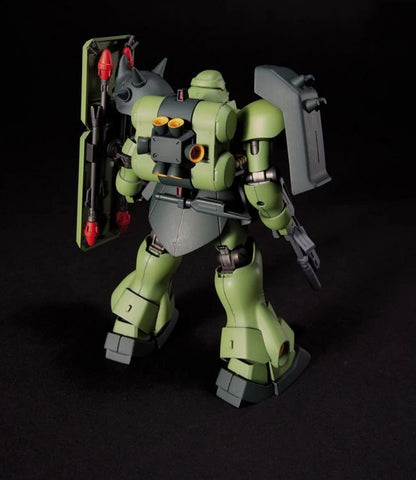 HGUC Geara Doga Model Kit featuring High Grade Universal Century Gunpla construction detailed mechanical design articulated poseable model snap together assembly color separated parts customizable display piece and collectible anime model building appeal back 