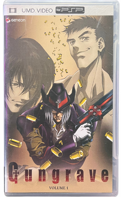 Gungrave Volume 1 UMD Movie PlayStation Portable PSP for anime and retro video game enthusiasts featuring action packed crime drama storytelling intense gun battles futuristic sci fi themes iconic characters collectible UMD format entertainment and collectible gaming appeal cover art 