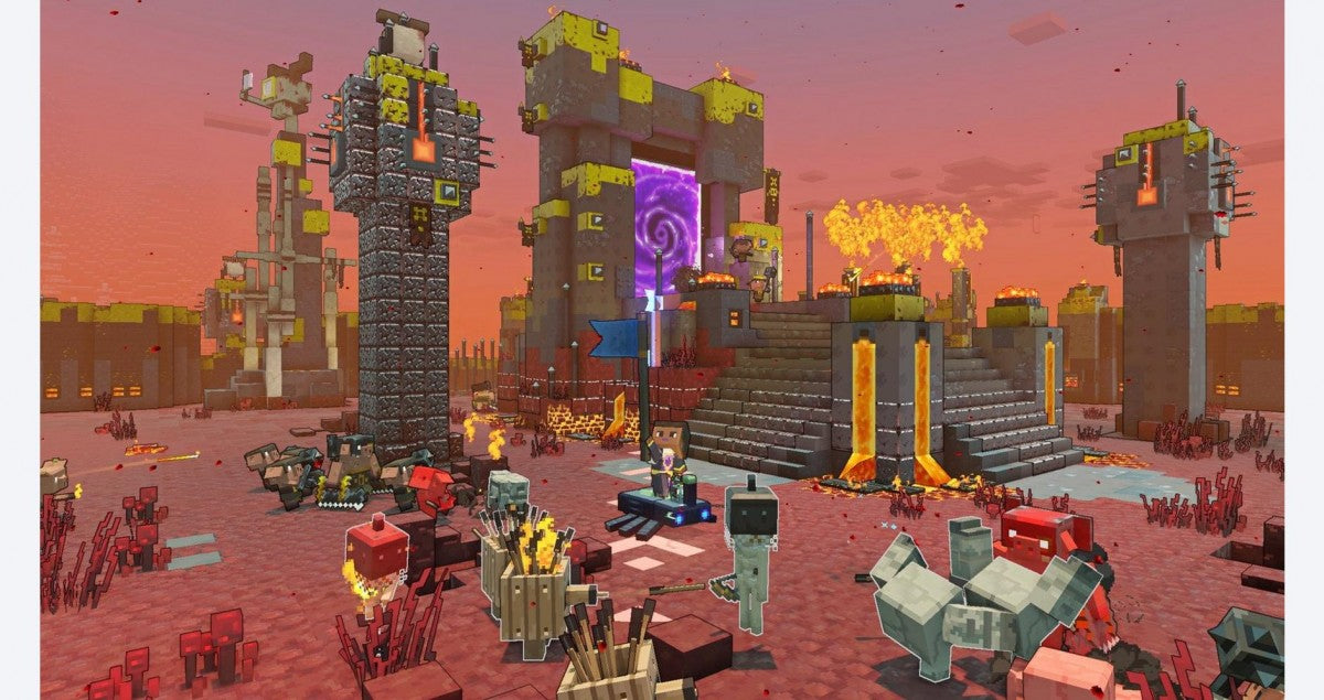 Minecraft Legends – Nintendo Switch (NS) gameplay image for video game for NS