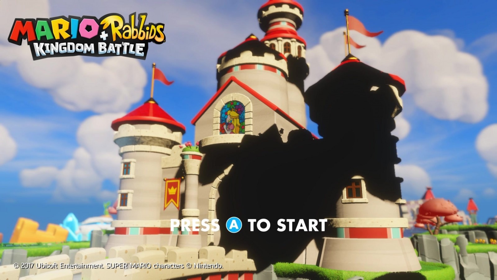 Mario and Rabbids Kingdom Battle titlepage for Nintendo Switch (NS) video game