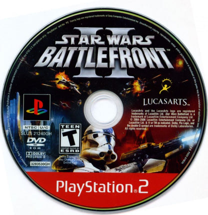 Star Wars: Battlefront II [Greatest Hits] – PlayStation 2 (PS2) video game disc, action shooter.