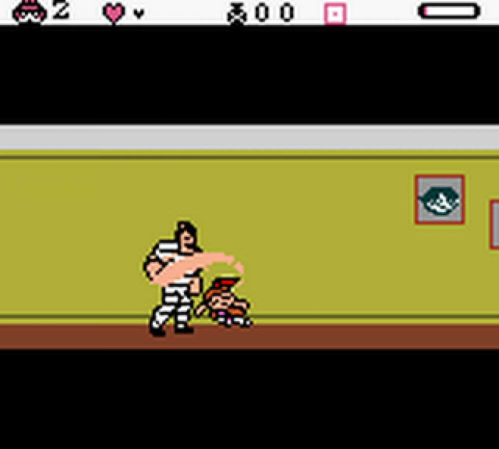 The Powerpuff Girls Bad Mojo Jojo for Game Boy Color, gameplay for a platformer action video game with side-scrolling gameplay, character-based abilities, cartoon-style combat, and villain-focused storyline