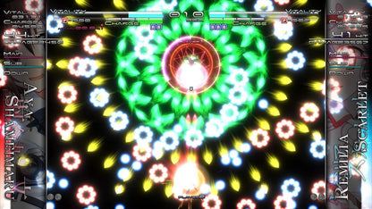 Touhou Genso Rondo Bullet Ballet retro PlayStation 4 video game Touhou bullet hell shooter anime combat arcade style action multiplayer console title PlayStation 4 release gameplay