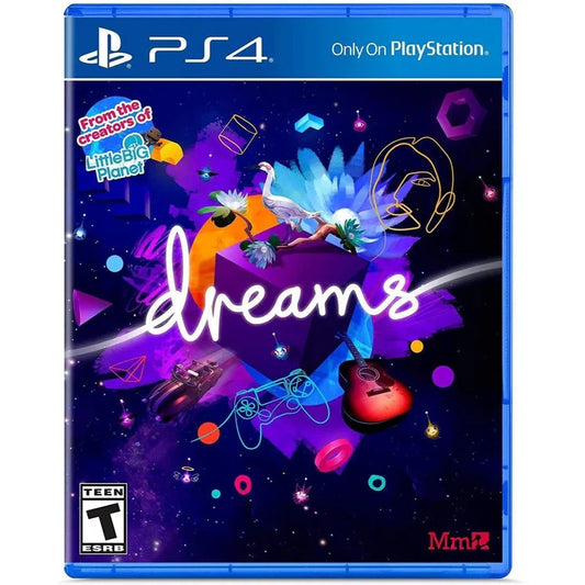Dreams PS4 creation sandbox video game cover art.
