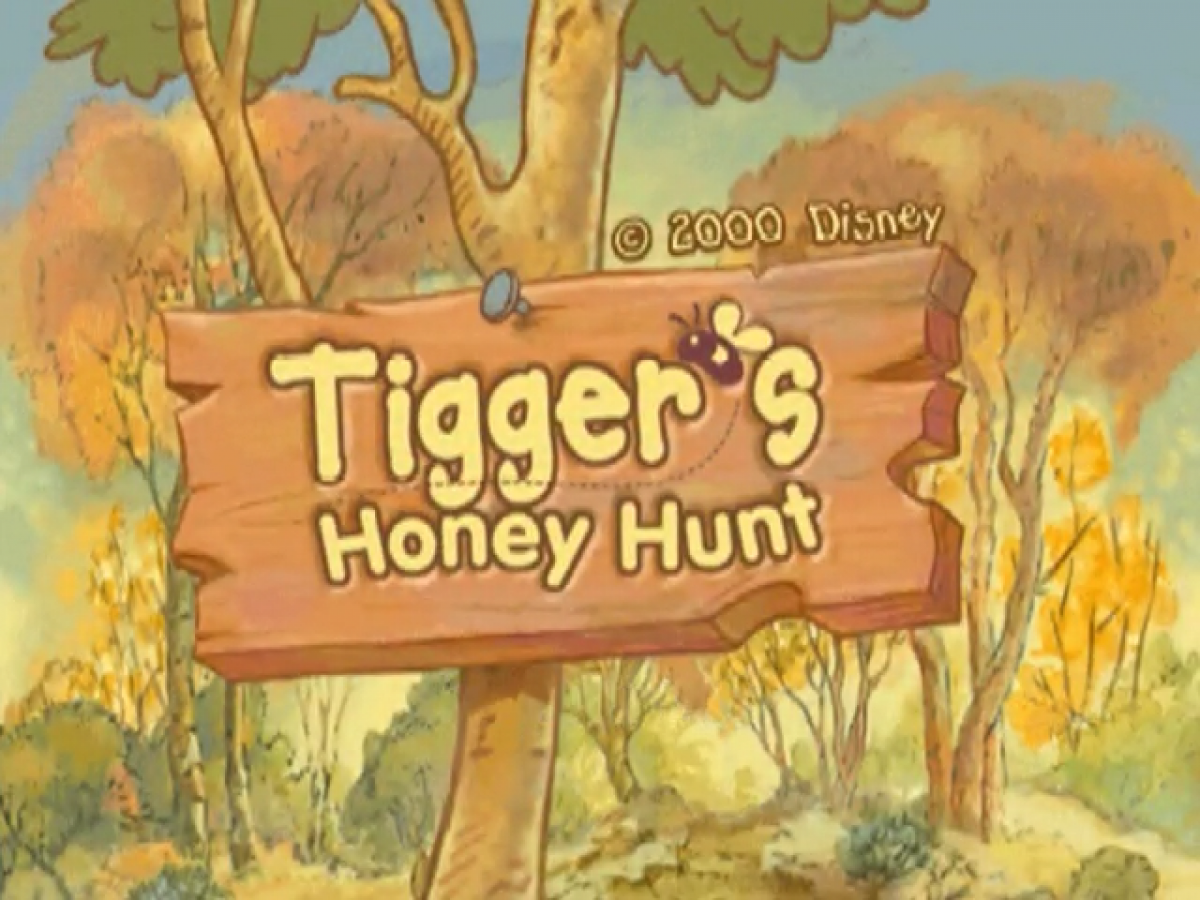 Disney Tiggers Honey Hunt title screen for Nintendo 64 N64 video game