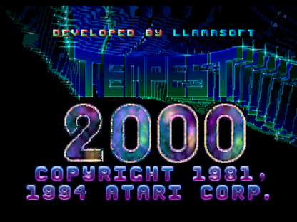 Tempest 2000 Atari Jaguar Tempest 2000 vector arcade shooter retro 90s tube shooter fast paced action game geometric tunnel combat classic arcade style gameplay collectible Jaguar game gameplay