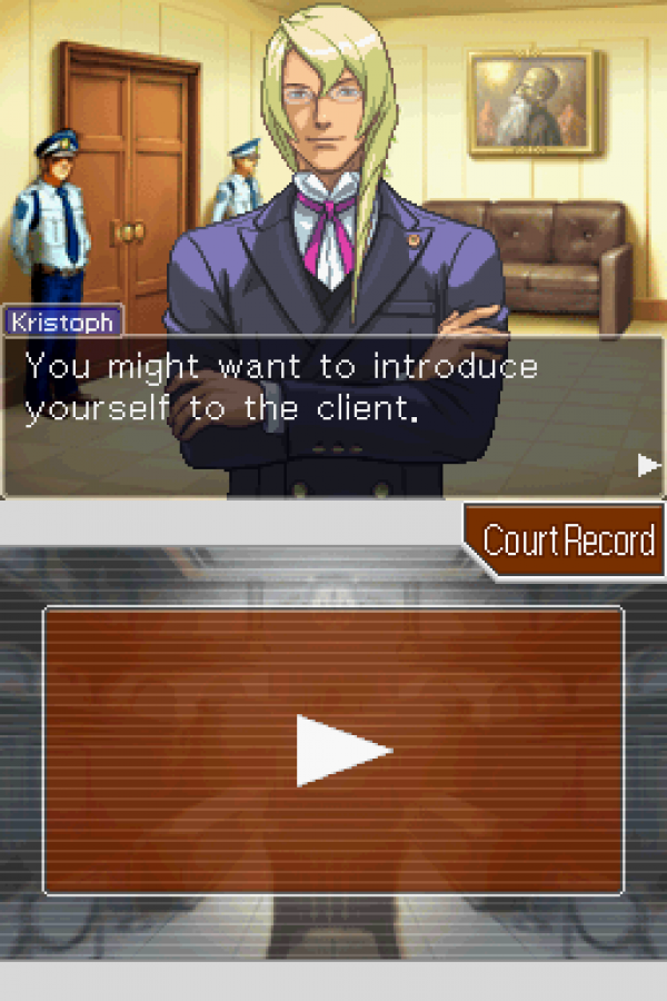 Ace Attorney: Apollo Justice gameplay for Nintendo DS (DS) courtroom visual novel adventure video game
