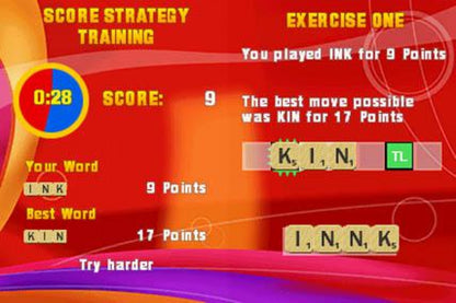 Scrabble gameplay for Nintendo DS (DS) classic board game video game