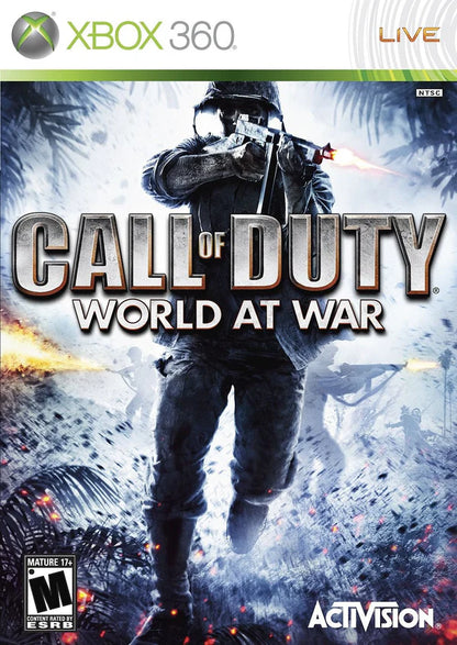Call of Duty: World at War cover art for Xbox 360 (X360) first-person shooter video game