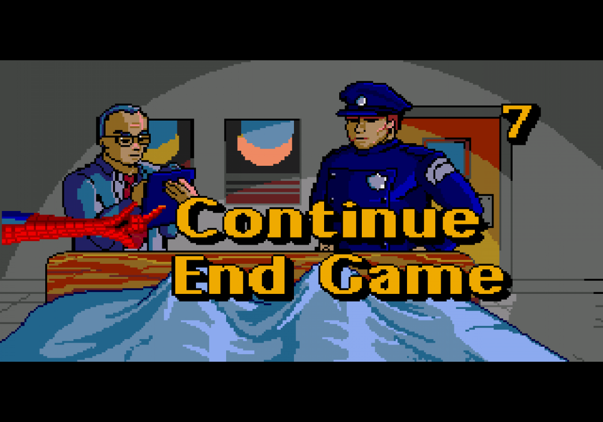 Spider-Man vs The Kingpin Sega CD action platformer comic book superhero game Marvel Spider-Man side scrolling combat web swinging boss battles Green Goblin Doctor Doom storyline enhanced CD audio cutscenes retro gaming Sega CD software video game title gameplay