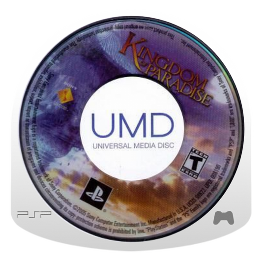 Kingdom of Paradise disc for PlayStation Portable (PSP) action role-playing game
