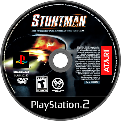 Stuntman disc art for PlayStation 2 (PS2) video game
