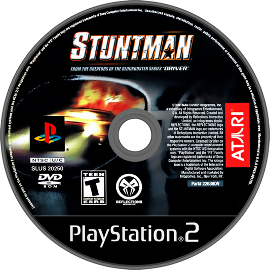 Stuntman disc art for PlayStation 2 (PS2) video game