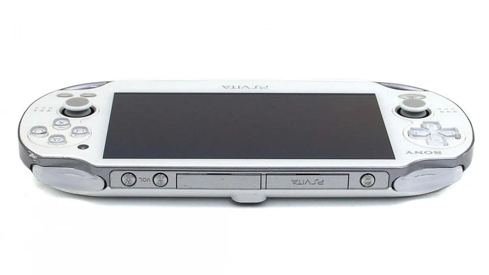 White Sony PlayStation PS Vita 1000 handheld gaming console with OLED screen Portable gaming system for retro gaming PSP fans PlayStation collection video game collectors and vintage gaming enthusiasts