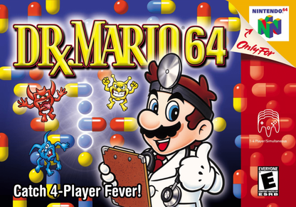 Dr. Mario 64 cover art for Nintendo 64 (N64) video game